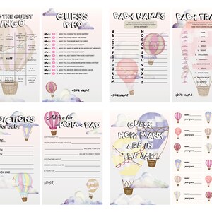 BABY Shower Game Pack - heteluchtballon