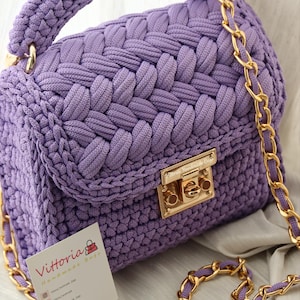 Tutorial (echte Tasche) Malvavisco Tasche Kordelversion Tasche Puffstich Tasche Häkeltasche