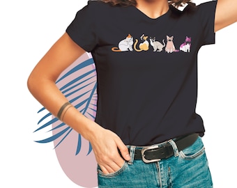 Lesbian Cat Shirt | Subtle Lesbian Pride, Lesbian Flag, Queer Pride