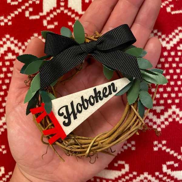 Hoboken Holiday Wreath Ornament