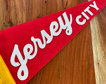 Neighborhood Felt Pennant - Jersey City - Made to Order