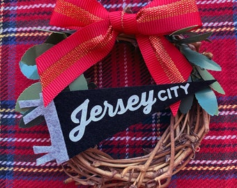 Jersey City Holiday Wreath Ornament