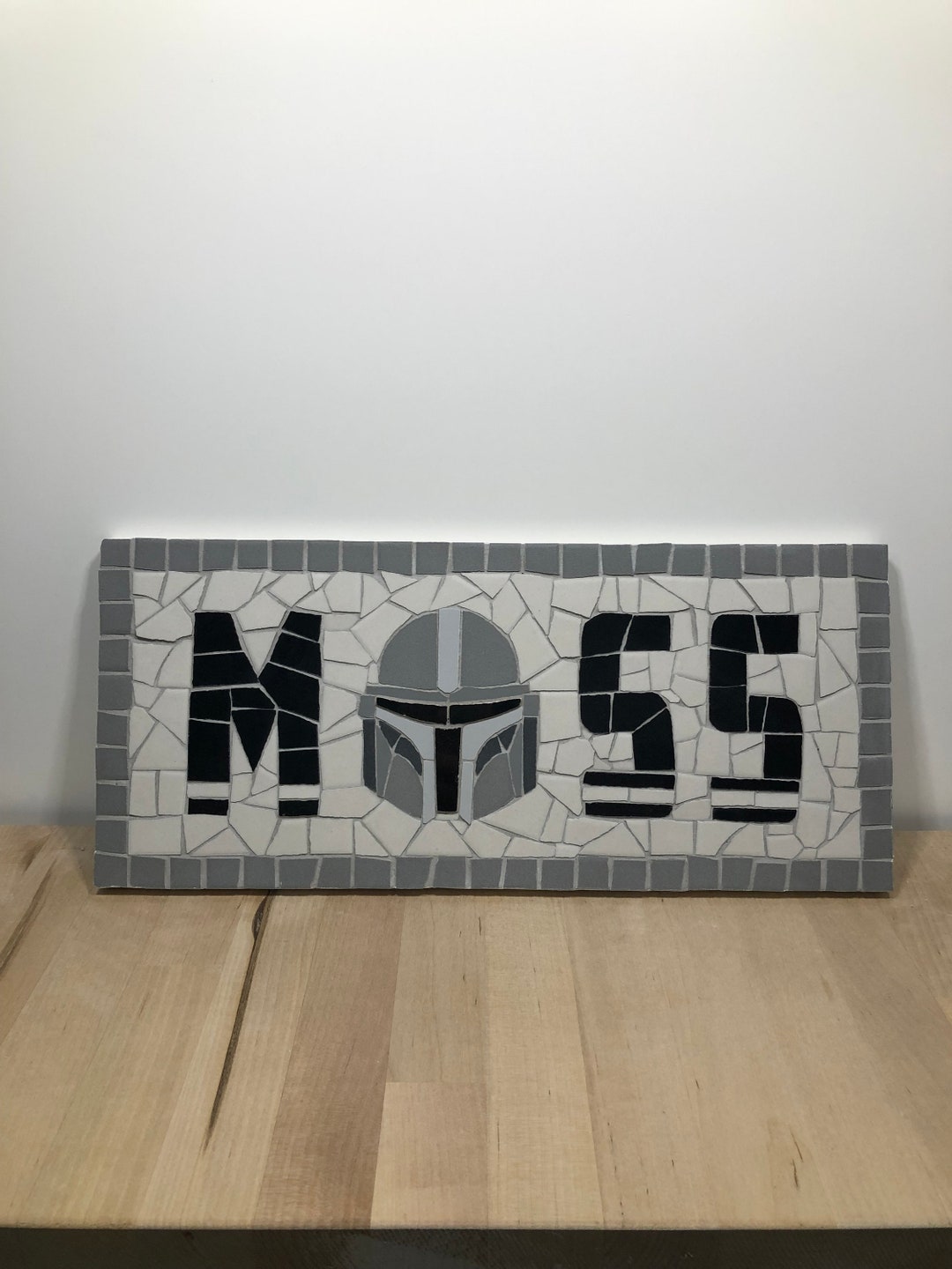 Star Wars Name Sign Choose Mandalorian Helmet, Boba Fett, or Grogu