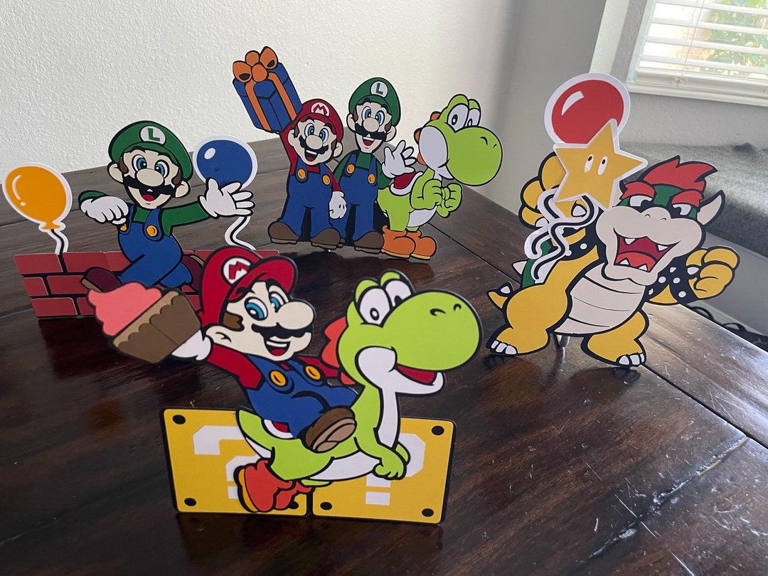 Super Mario Bros Table Decor - Etsy UK