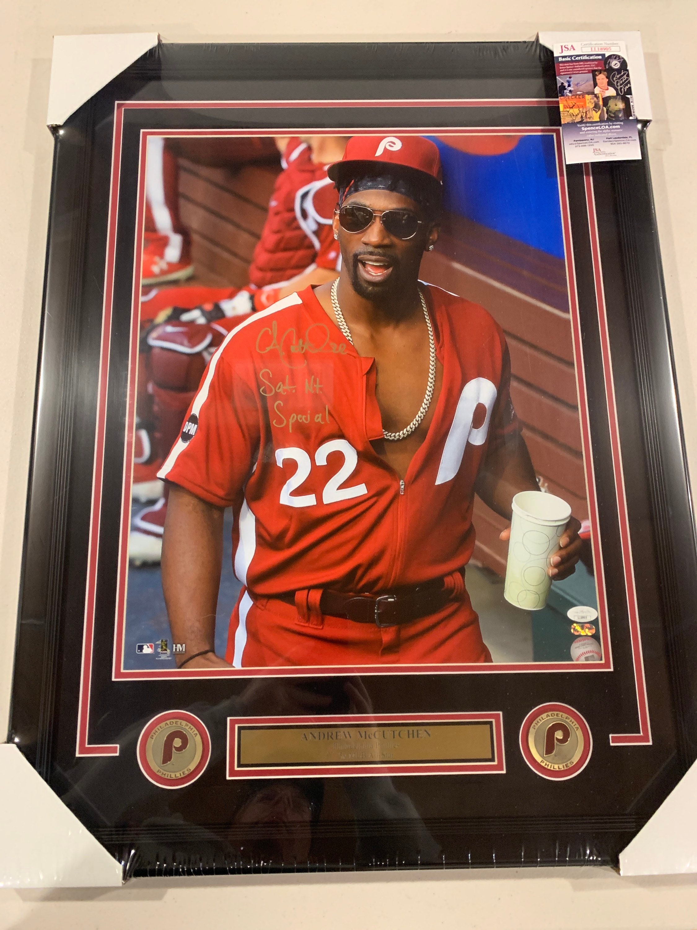 Andrew Mccutchen Autograph Signed Phillies Inscribed Sat NT 
