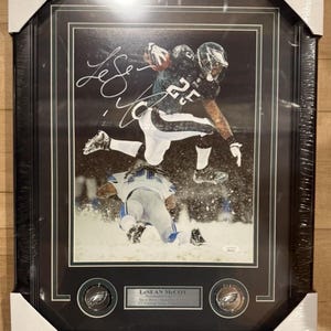 LeSean McCoy Signed Framed Eagles 11x14 Autograph Photo - JSA