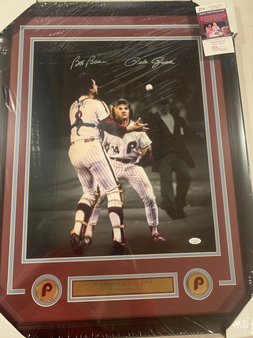 Bob Boone Autographed Jersey (Phillies) JSA COA! at 's