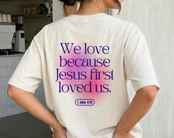 Love One Another Shirt Johannes 13,34-35 – Geschenk für Christen – Bibelvers Shirt