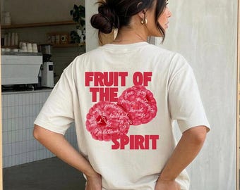 Fruit of the Spirit Shirt Himbeeren – Geschenk für Christen – Bibelvers Galater 5,22