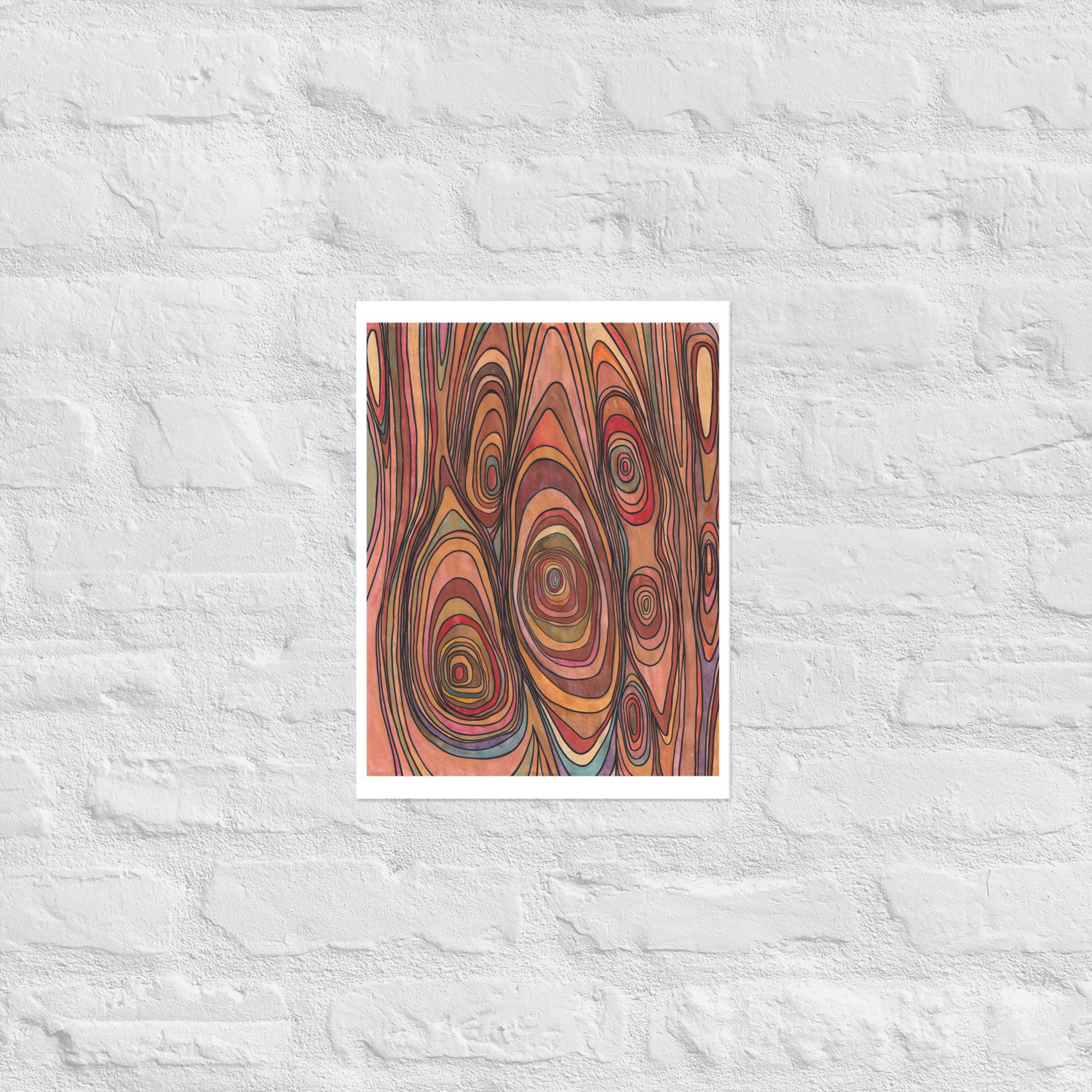 Colorful Trees Pattern - Etsy