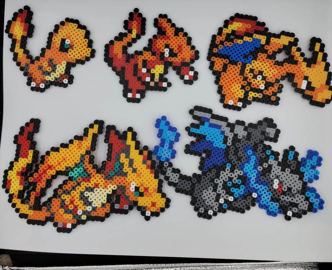 Charmander Evolution Line Keychains/magnets - Etsy