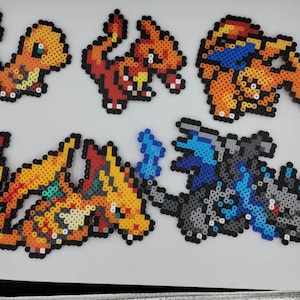 Charmander Evolution Line Keychains/Magnets