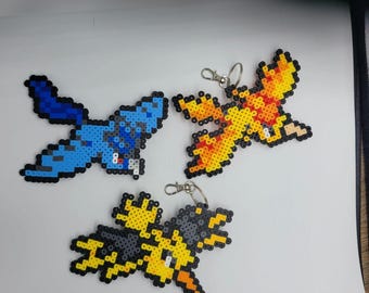 Llaveros Articuno Zapdos Moltres