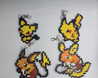 Llaveros de la línea Evolución de Pikachu de Pokémon