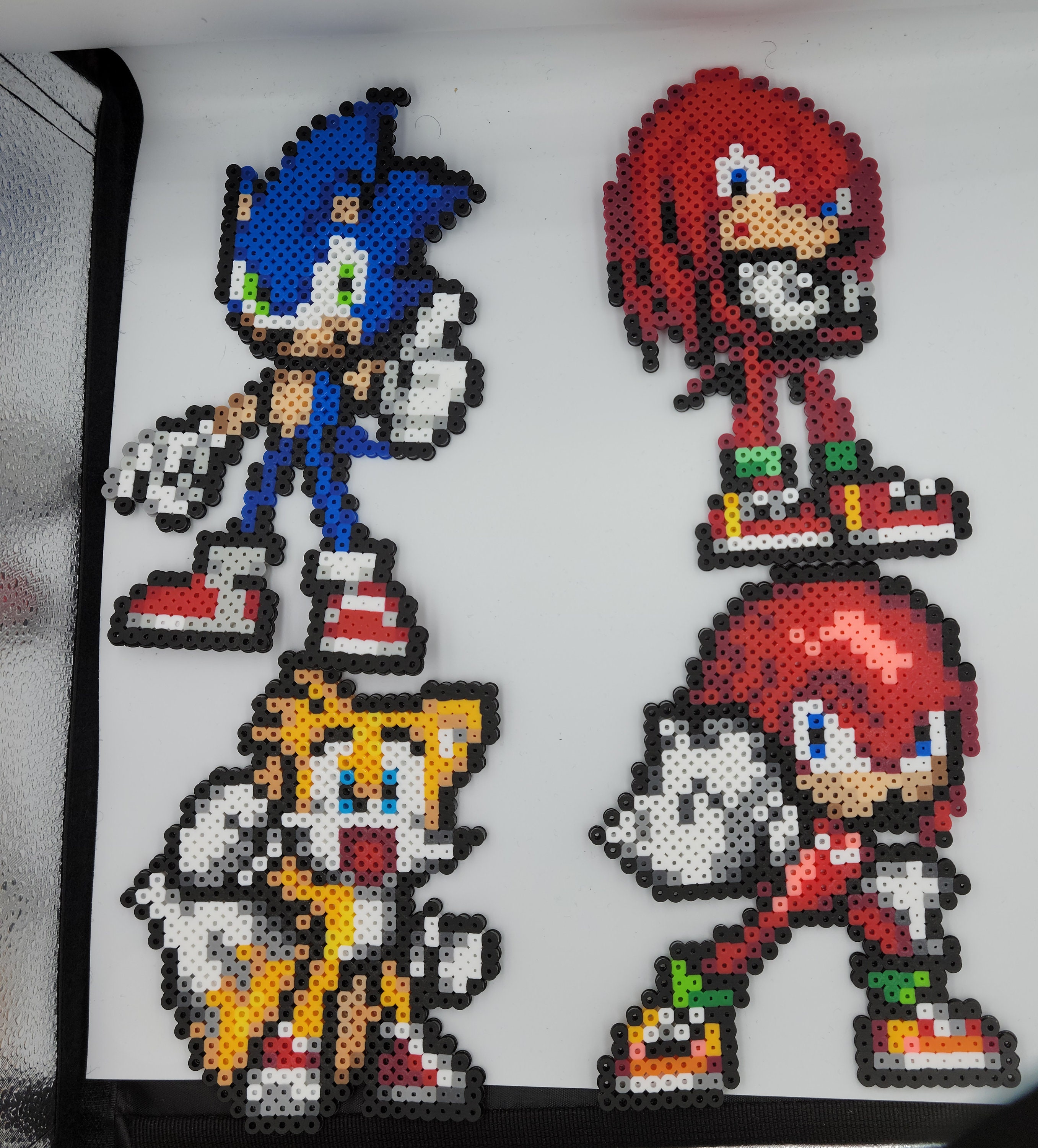Super Sonic Sega the Hedgehog Mini Bead Sprite Perler Artkal Pixel Art  Retro