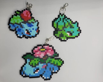 Llaveros/imanes de la línea de evolución de Bulbasaur de Pokémon