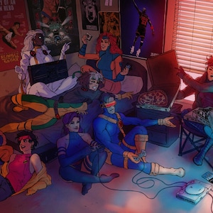 La tripulación de Xavier, circa 1997 - Póster mate