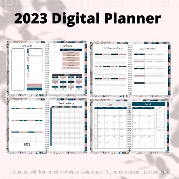 Digital Planner 2023 Goodnotes Planner Ipad Planner Etsy