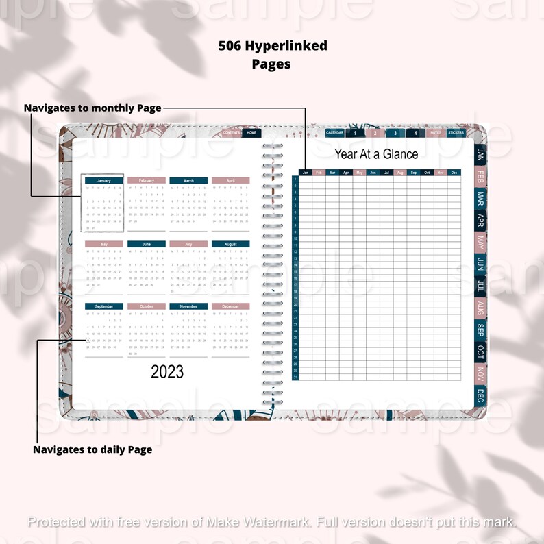 Digital Planner 2023, Goodnotes Planner, iPad Planner, Notability