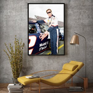 Vintage NASCAR Negatywny wydruk