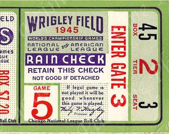 cubs tickets etsy