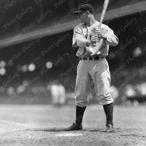 Print of Lou Gehrig Batting From The Original Negative