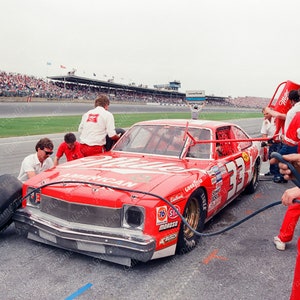 Vintage NASCAR Bobby Allison Negatyw Wydruk