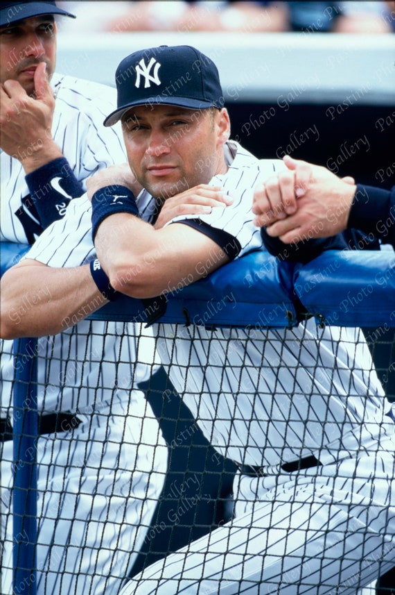 2002 Derek Jeter in the Dugout Print From Original Negative 