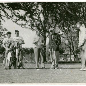 Oryginalny Vintage Golf Caddies Negatywny wydruk