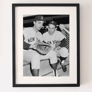 Original 1962-1964 Joe Pepitone and Yogi Berra Negative Print