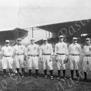 Original 1912 Detroit Tigers Group Negative Print