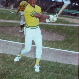 Oakland Athletics Rickey Henderson Negative Print from 1979-1980