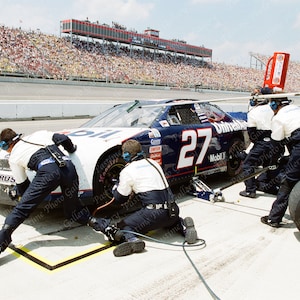 Vintage NASCAR Negatywny wydruk