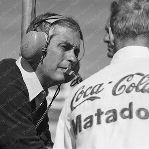 Vintage NASCAR Negatywny wydruk