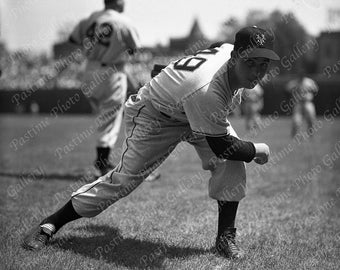 Print of Hoyt Wilhelm Pitching from the George Brace Collection