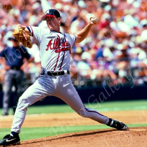 Oryginalny negatywowy wydruk z 1998 roku autorstwa Toma Glavine'a z Atlanty Braves