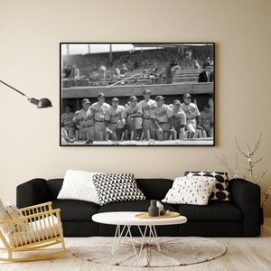 Oryginalny negatywowy wydruk grupy Brooklyn Dodgers z 1941 r.