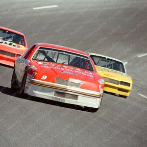 Vintage NASCAR Negatywny wydruk