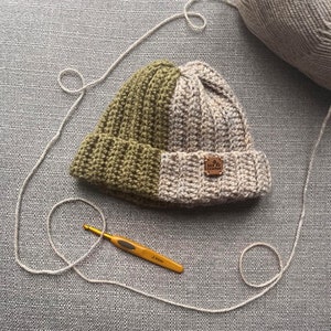 Half&Half Beanie - Cute Handmade Crochet Beanie