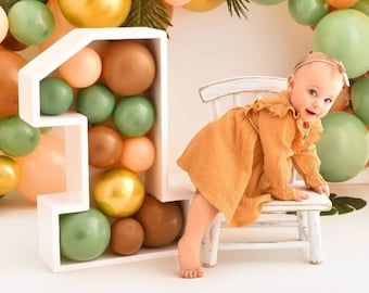 Wooden one sign, big number one, first birthday, cake smash, one year session, children photography, baby photo props