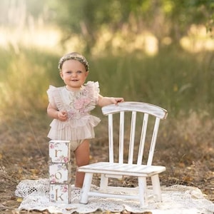 Wooden chair, newborn photography prop, child photo session, sitter prop