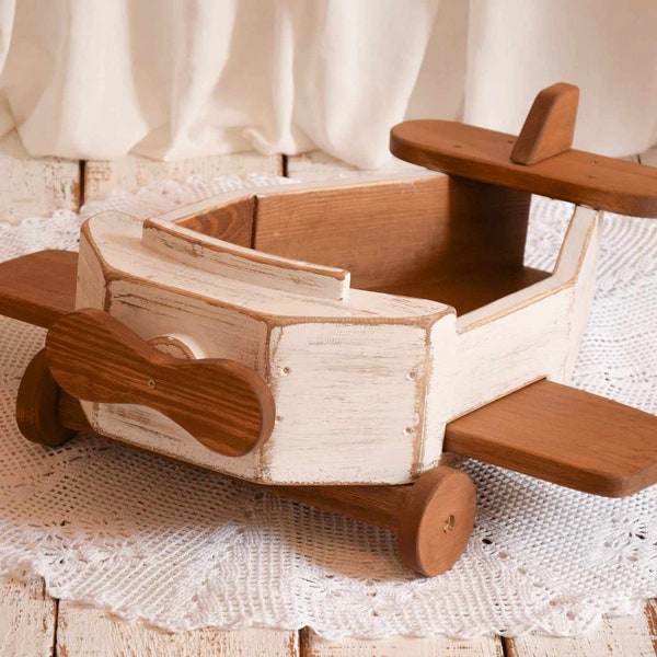 Wooden Aeroplane Photography Props, Airplane For Children, Light Aircraft, Newborn Prop