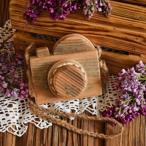 Wooden camera, photography prop, children photo session, toy for children, vintage photography prop
