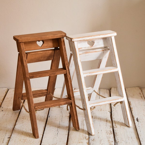Wooden ladder photography prop, studio props, children photography, photo session