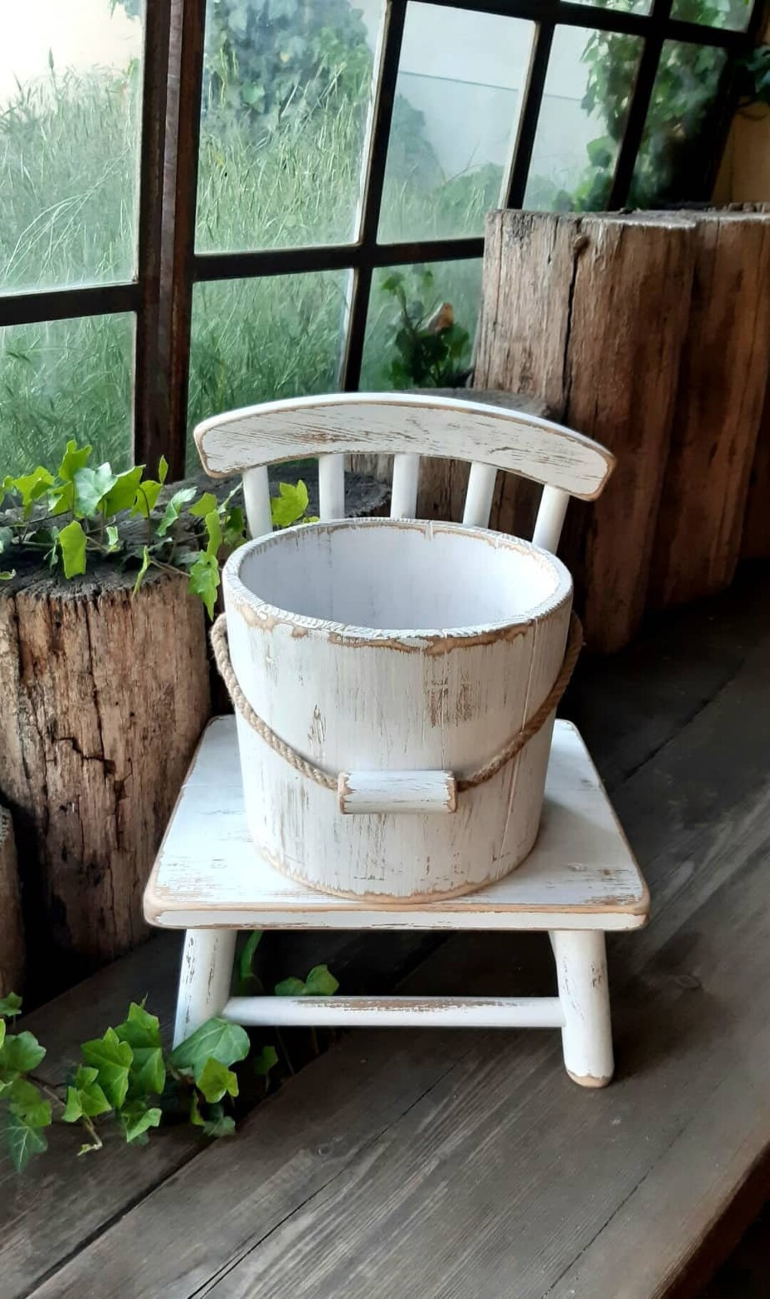 Wooden Bucket for Newborn Photography Posing Bowl Baby Photo Etsy
