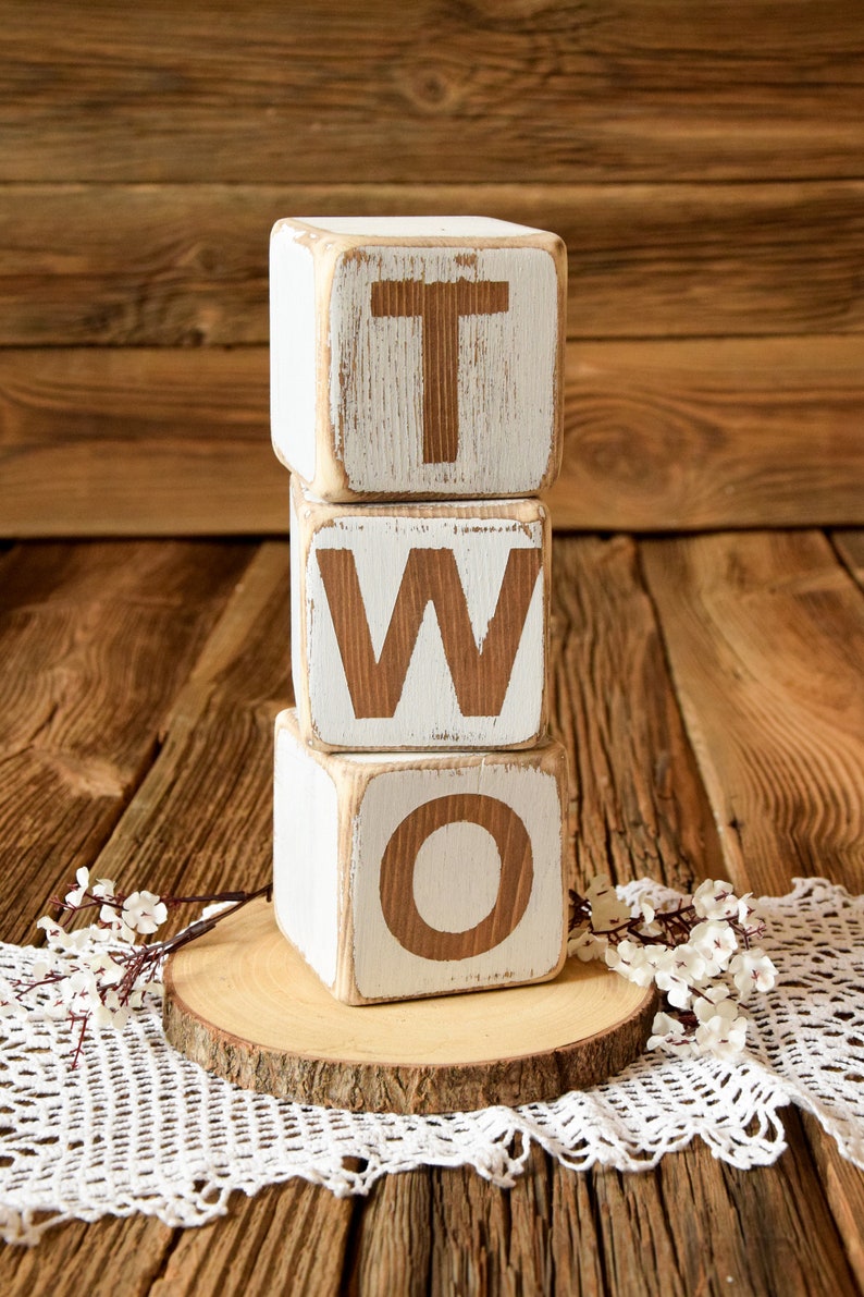 Two Blocks Awat Wooden Cubes