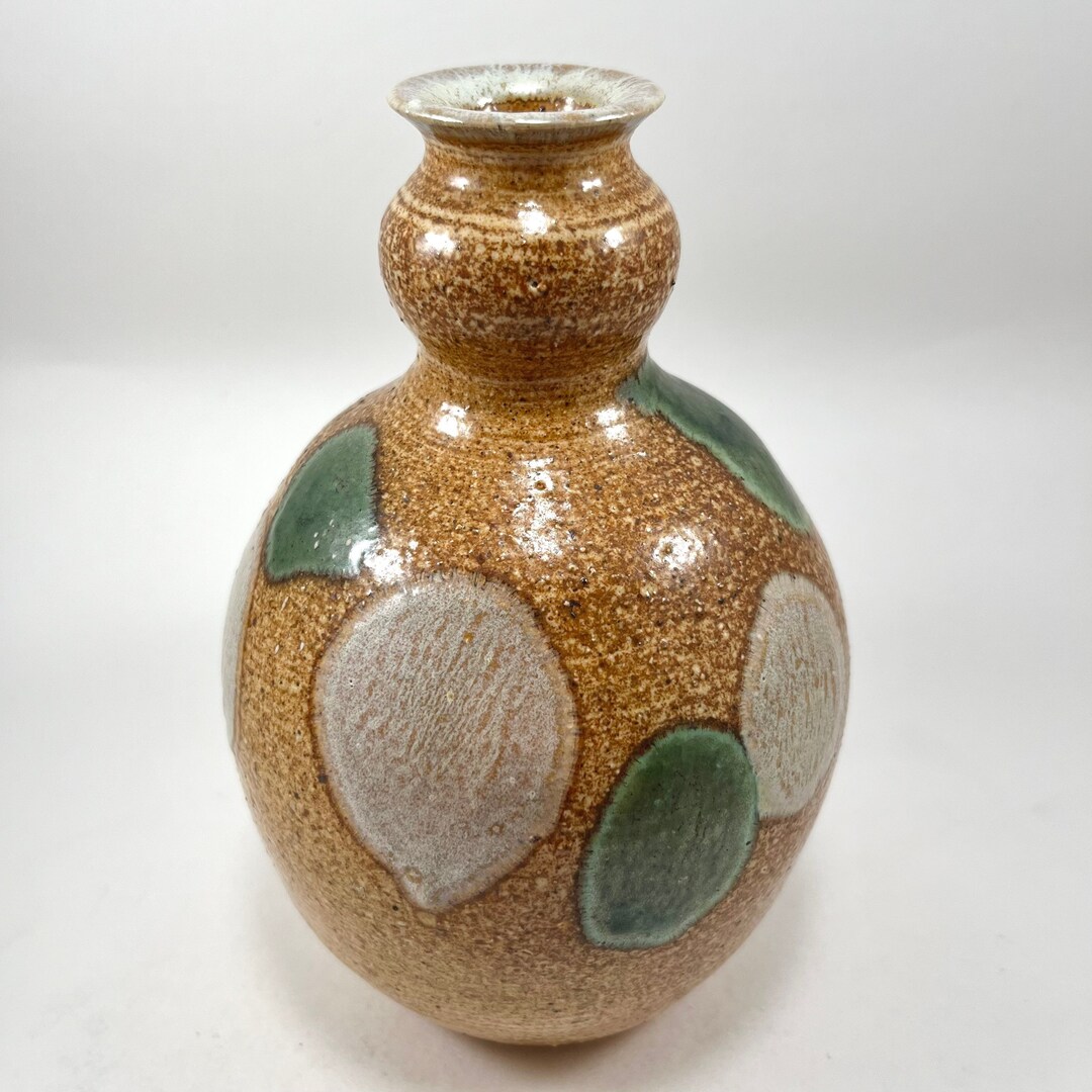 Signed Studio Art Pottery Vase | Wheel Thrown Ceramic Vessel | Natural ...