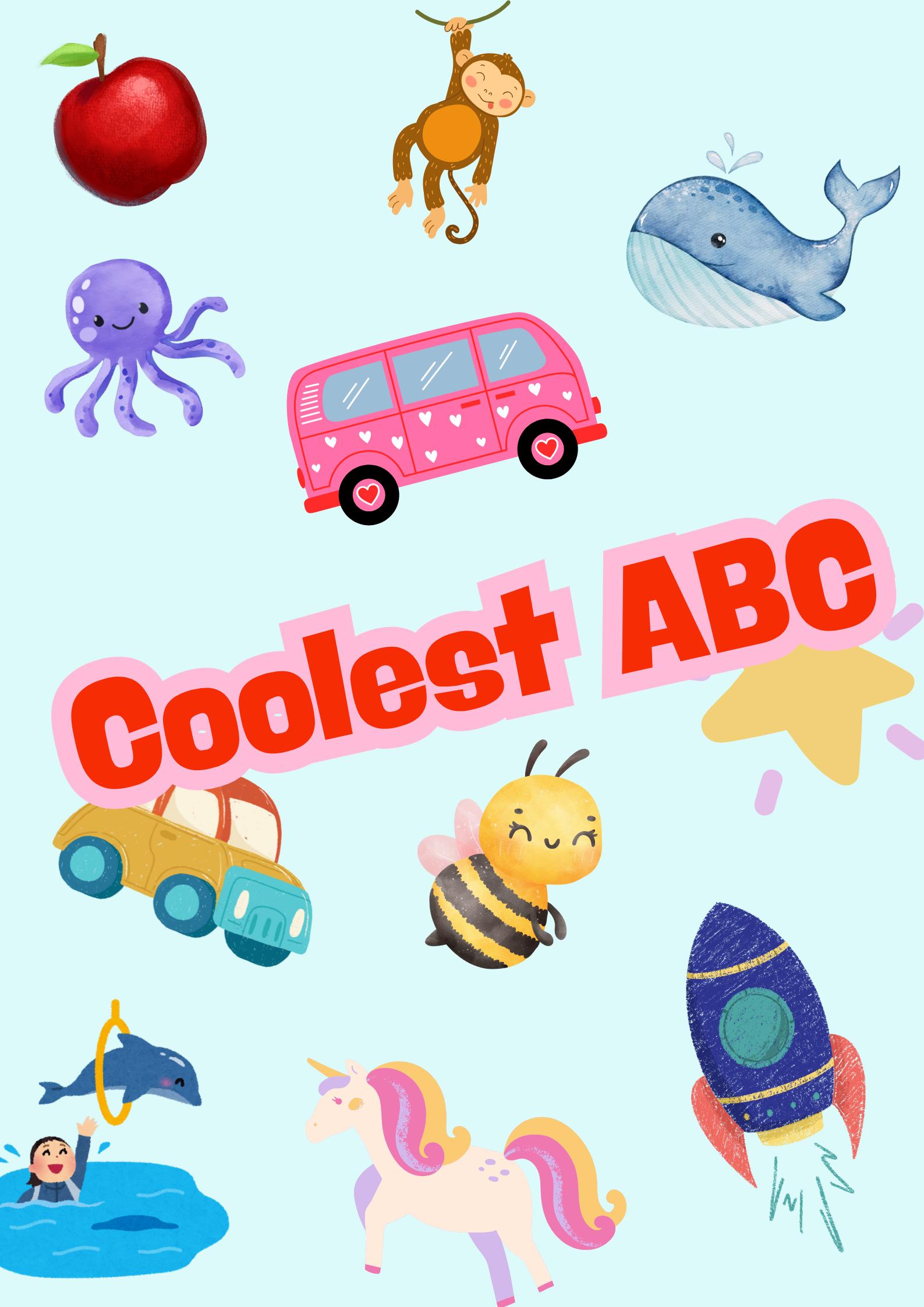 Coolest ABC Printable – Fun Alphabet Flashcards for Kids | A-Z Learning ...