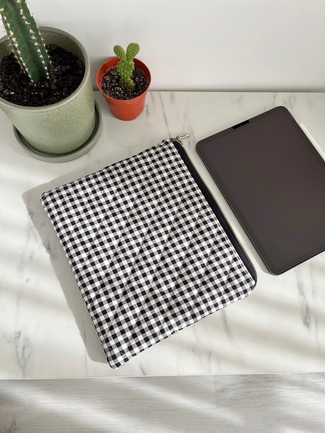 Quilted iPad Sleeve, iPad Case, Laptop Sleeve, iPad Air Sleeve, Tablet Sleeve, Quilted Case