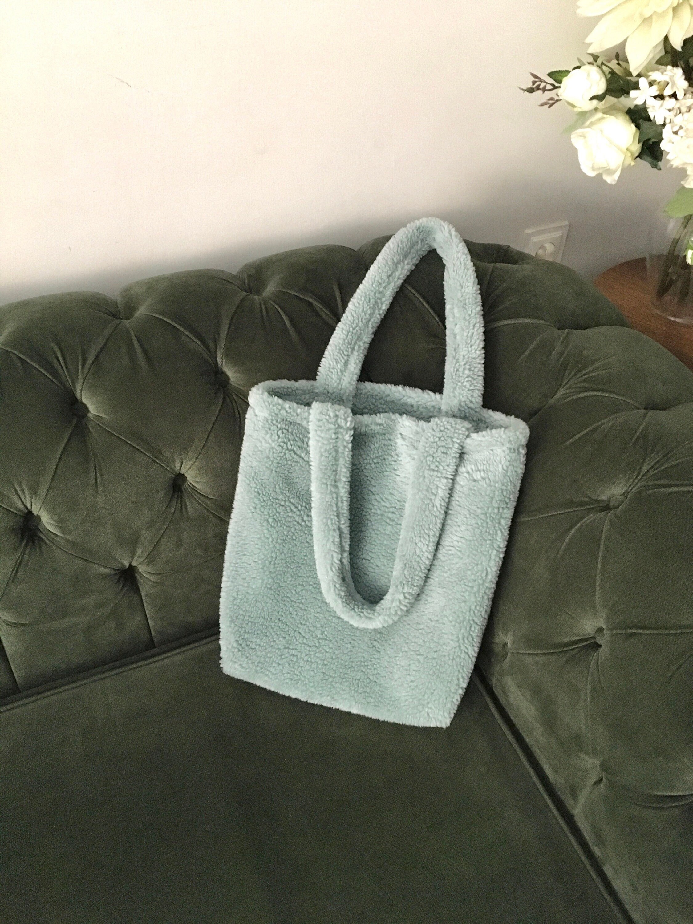 fluffy fur bag
